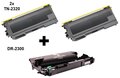 BBrother 2x TN-2320 xxl Toner + DR-2300 Drum, van € 127,95 voor € 67,95 (Inkttoko-huismerk)